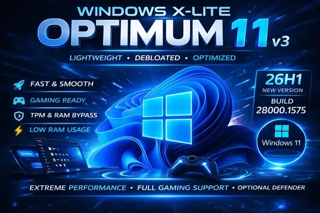 Windows X-Lite_10v6_11v3精简汉化版合盘4N1镜像